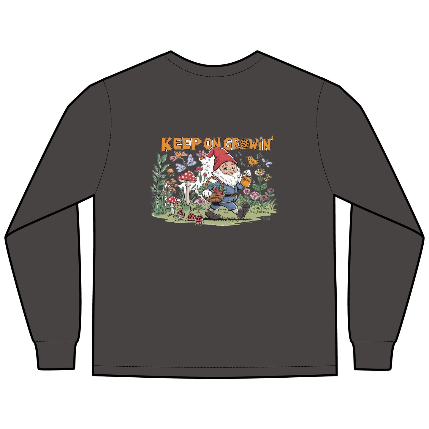 Long Sleeve Shirt Yummy Gnome Design