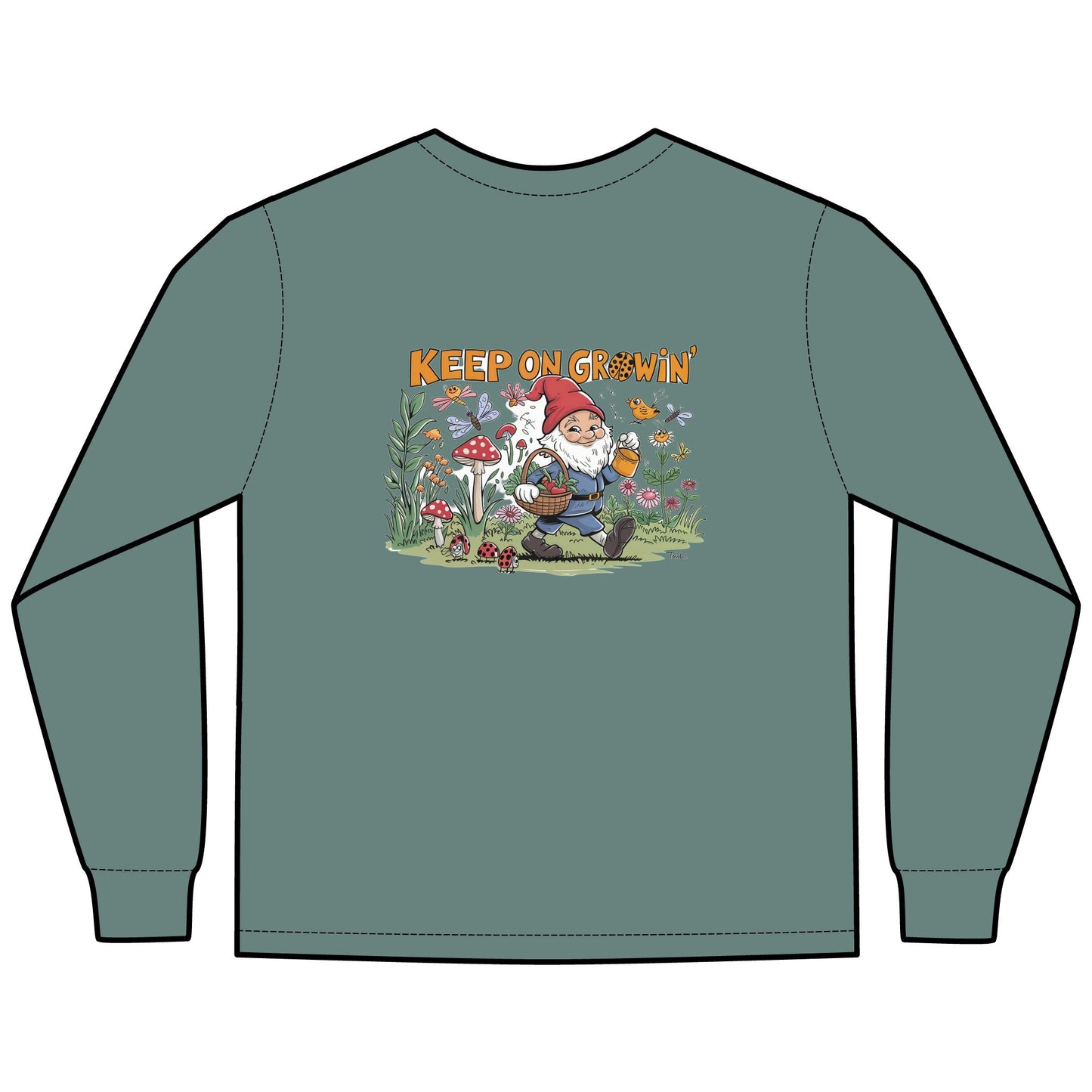 Long Sleeve Shirt Yummy Gnome Design