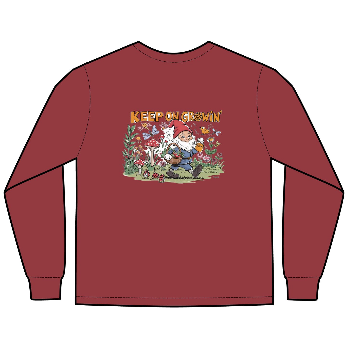 Long Sleeve Shirt Yummy Gnome Design