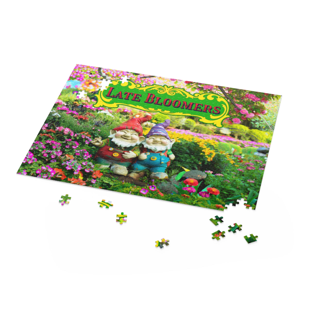 Late Bloomers Gnomes Puzzle (available in 120, 252, 500-Pieces)