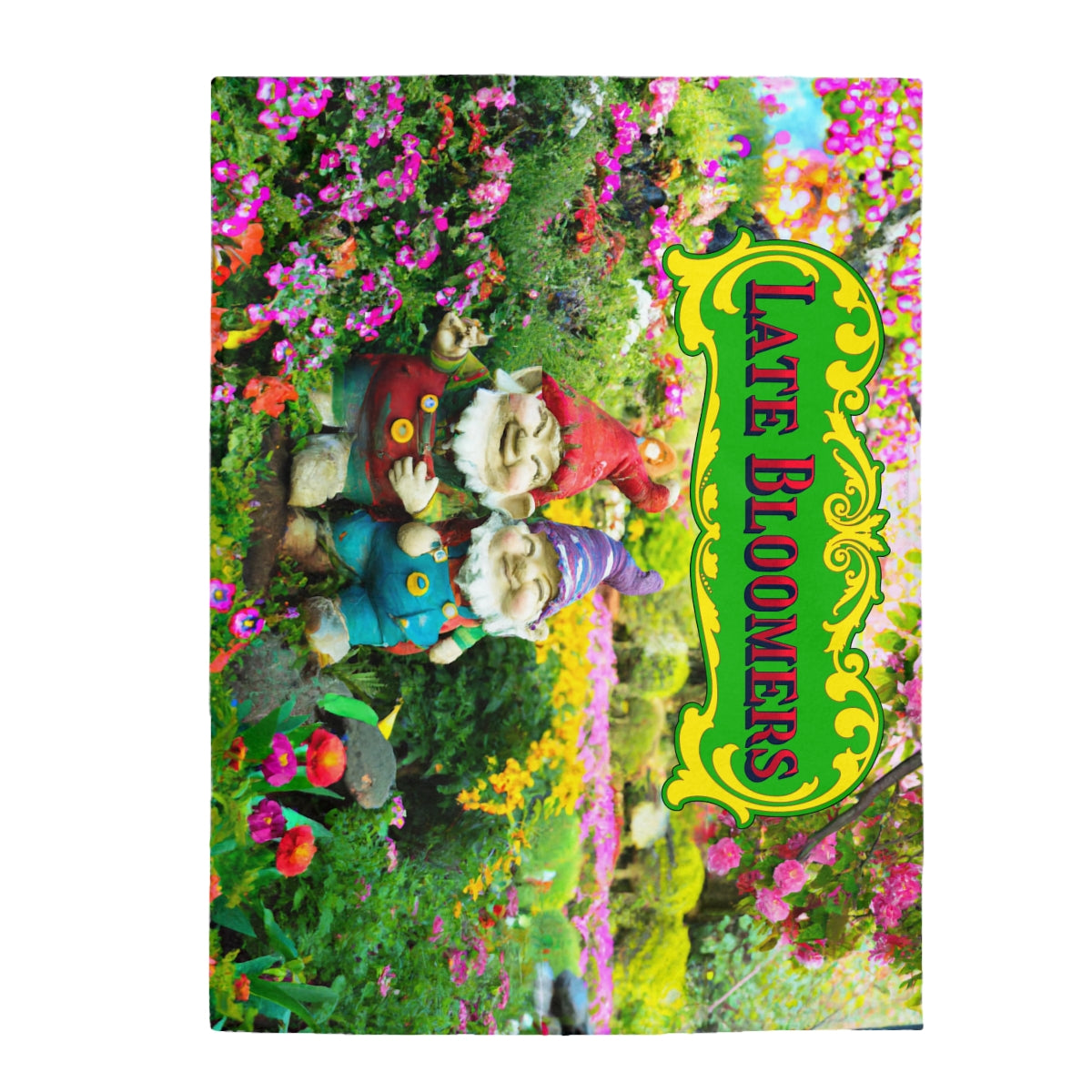 Late Bloomers Gnomes Blanket (available in 3 sizes)