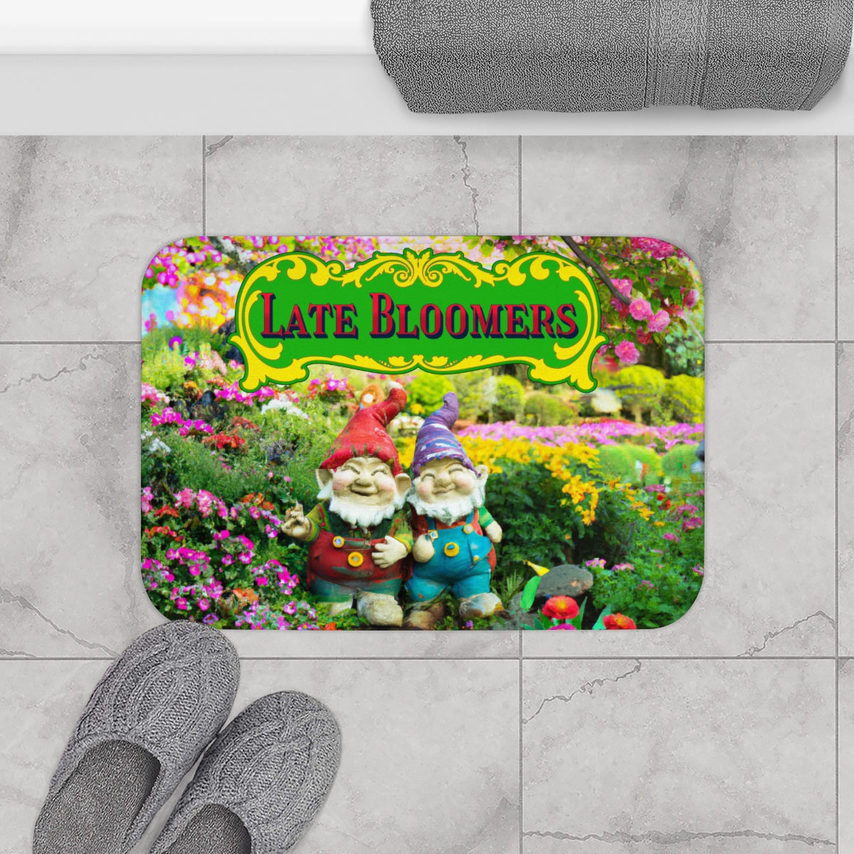 Late Bloomers Gnomes Mat (available in 2 sizes)