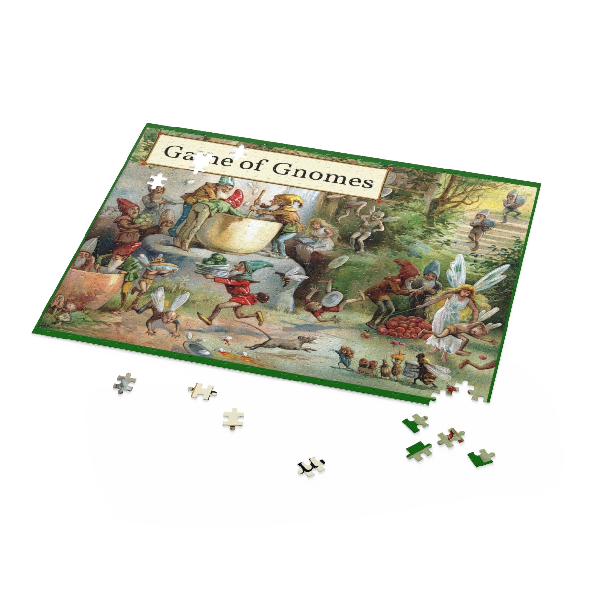 Game of Gnomes 500 Piece Puzzle in Gift Box