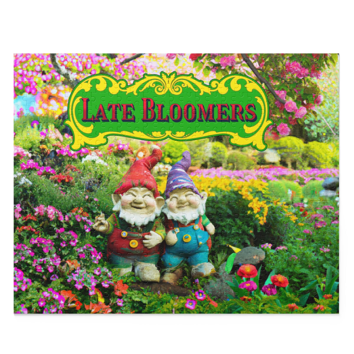 Late Bloomers Gnomes Puzzle (available in 120, 252, 500-Pieces)