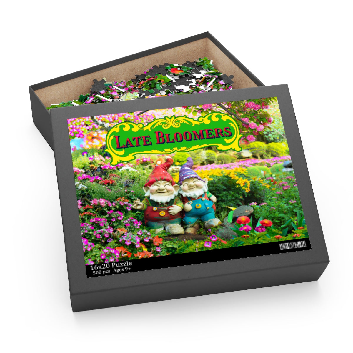 Late Bloomers Gnomes Puzzle (available in 120, 252, 500-Pieces)