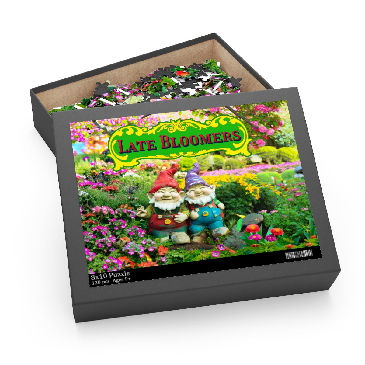 Late Bloomers Gnomes Puzzle (available in 120, 252, 500-Pieces)