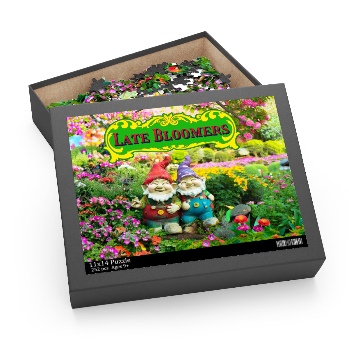 Late Bloomers Gnomes Puzzle (available in 120, 252, 500-Pieces)